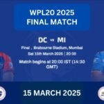 MI vs DC WPL 2025 Final Match