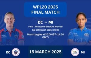 MI vs DC WPL 2025 Final Match