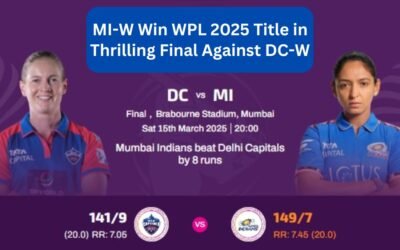 MI-W Win WPL 2025 Title in Thrilling Final Against DC-W MI-W Win WPL 2025 Title in Thrilling Final Against DC-W