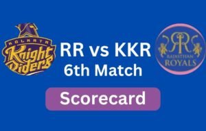 Rajasthan Royals vs Kolkata Knight Riders Match Scorecard