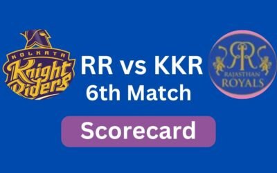 Rajasthan Royals vs Kolkata Knight Riders Match Scorecard Rajasthan Royals vs Kolkata Knight Riders Match Scorecard