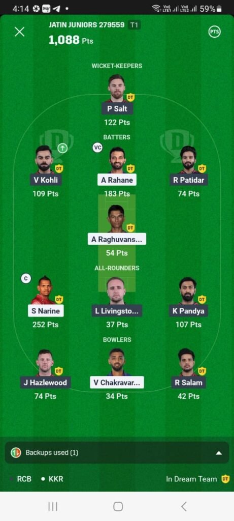 Dream11 winner 1 Dream11 Winner